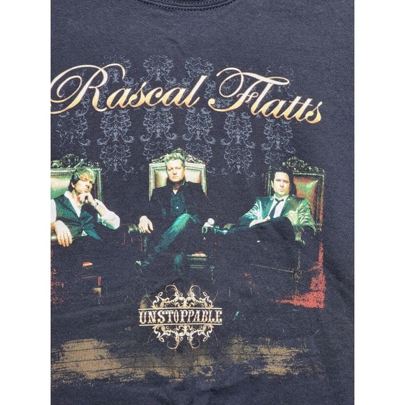 Rascal Flatts Unstoppable Tour T-Shirt Black Size XL 2 Sides Country - Picture 2 of 6